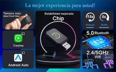 Foto 3 | Foto 3 | Adaptador Xtellar Inalámbrico Carplay Color Negro