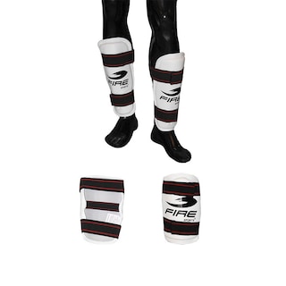 Foto 1 | Foto 1 | Kit de Espinilleras y Coderas Fire Sports Taekwondo color Blanco talla Grande