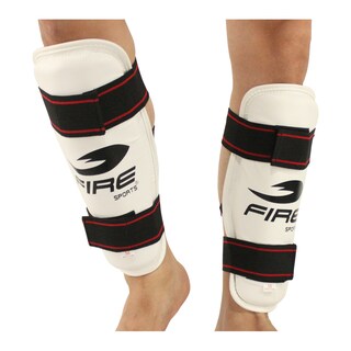 Foto 2 | Foto 2 | Espinillera para Taekwondo Fire Sports color Blanco Talla Extra Grande PVC