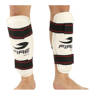 Foto 3 | Foto 3 | Espinillera para Taekwondo Fire Sports color Blanco Talla Extra Grande PVC