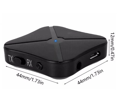 Foto 5 | Foto 5 | Transmisor Receptor 2 En 1 Bluetooth Audio Estéreo Negro