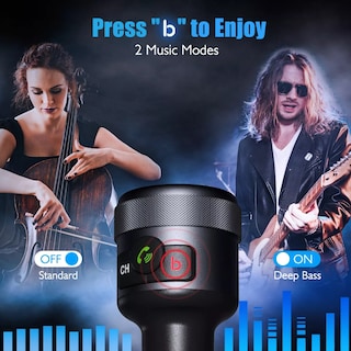 Foto 2 | Foto 2 | Transmisor Fm Bluetooth 5 Carga Rápida Qc3 Manos Libres Auto Eo Safe Imports Esi-10898-1 Negro