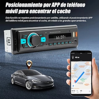 Foto 2 | Foto 2 | Auto Estereo Coche Reproductor Mp3 Radio Con Bt Aux 2usb Sd Eo Safe Imports Esi-9498 Negro