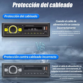 Foto 3 | Foto 3 | Auto Estereo Coche Reproductor Mp3 Radio Con Bt Aux 2usb Sd Eo Safe Imports Esi-9498 Negro