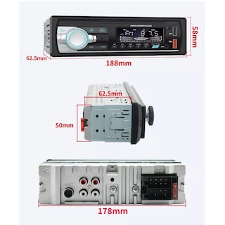 Foto 2 | Foto 2 | Autoestéreo Reproductor MP3 Control por Voz Bluetooth USB FM Eo Safe Imports ESI-12339 Negro