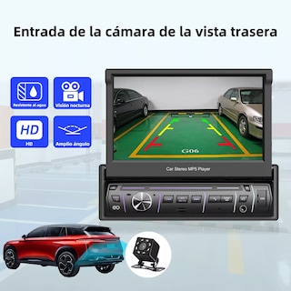 Foto 3 | Foto 3 | Auto Estéreo Pantalla Retráctil 9600-mp5 Y Camera Eo Safe Imports Esi-19880 Negro