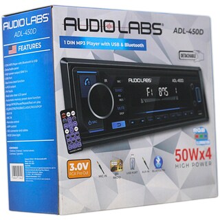 Foto 8 | Foto 8 | Autoestéreo Audio Labs Adl-450d 1 Din Bt Usb App 4 Rca 3v