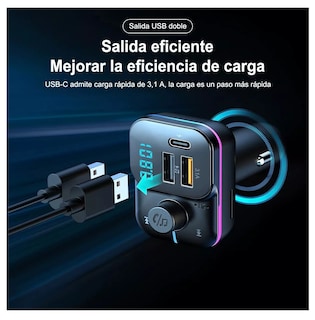 Foto 4 | Foto 4 | Transmisor Fm Bluetooth 5.0 Para Coche De Mp3 Audio Estéreo