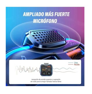 Foto 2 | Foto 2 | Transmisor Bluetooth Fm De Auto Cargador 3 Usb con Cable 1m