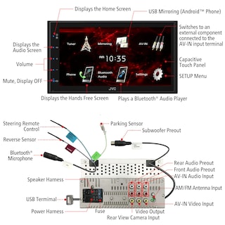 Foto 2 | Foto 2 | Receptor Estéreo Para Coche Jvc Kw-m180bt Bluetooth Usb 6.75'' - Venta Internacional.