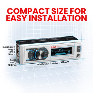 Foto 6 | Foto 6 | Marine Radio Boss Audio Systems Mr632uab Con Cubierta Blanca - Venta Internacional.