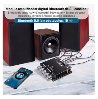Foto 2 | Foto 2 | Placa Amplificadora Lab.g De Potencia Digital 50wx2+100w Zk-mt21 Negra