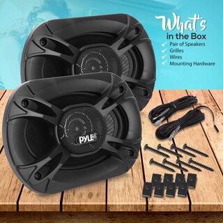 Foto 7 | Foto 7 | Altavoces Estéreo Para Coche Pyle Pl6183bk, 400 W, 6 X 8, 3 Vías, Triaxiales - Venta Internacional.