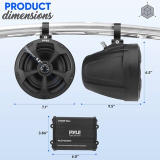 Foto 2 | Foto 2 | Altavoces Marinos Pyle Plutv52ch 1000 W 13,3 Cm A Prueba De Agua Ip-x45 - Venta Internacional.