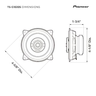 Foto 6 | Foto 6 | Altavoces Para Coche Pioneer Ts-g1020s 4, 2 Vías, 210 W De Potencia Máxima - Venta Internacional.