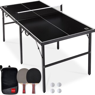 Foto 1 | Foto 1 | Mesa De Ping Pong Best Choice Products Portátil De 6 X 3 Pies, Negra - Venta Internacional.