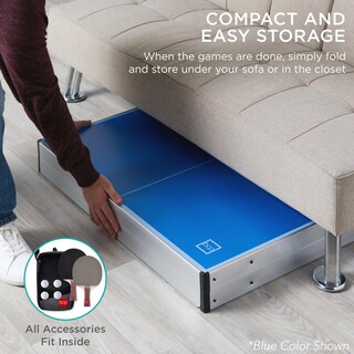 Foto 5 | Foto 5 | Mesa De Ping Pong Best Choice Products Portátil De 6 X 3 Pies, Negra - Venta Internacional.