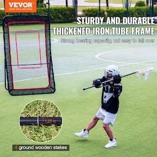 Foto 3 | Foto 3 | Reboteador De Lacrosse Vevor De 4 X 7 Pies Con Red De Voleibol Ajustable En Ángulo. - Venta Internacional.