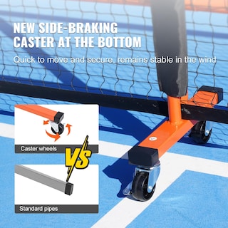 Foto 5 | Foto 5 | Juego De Redes De Pickleball Vevor De 22 Pies, Tamaño Reglamentario Con Ruedas - Venta Internacional.