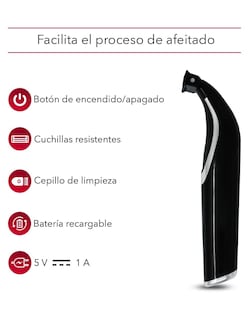 Foto 3 | Foto 3 | Afeitadora Eléctrica Rca Rc-pm852 Recargable Con 4 Guías De Afeitar - Venta Internacional.
