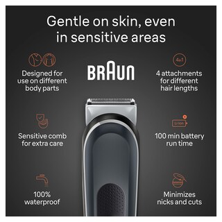 Foto 3 | Foto 3 | Peluquería Corporal Braun Series 5 5360 Para Hombre A Prueba De Agua - Venta Internacional.