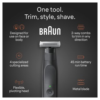 Foto 3 | Foto 3 | Recortadora De Barba Y Maquinilla De Afeitar Eléctrica Braun Series Xt5 Para Hombre - Venta Internacional.