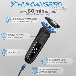 Foto 5 | Foto 5 | Afeitadora Eléctrica Hummingbird Mk8, Afeitadora Facial Rotativa Para Hombre - Venta Internacional.