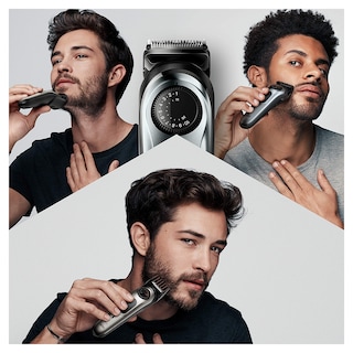 Foto 2 | Foto 2 | Recortadora Braun Con Detalles De Barba, Inalámbrica, Recargable, Plateada - Venta Internacional.