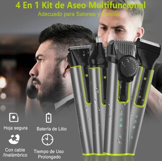 Foto 2 | Foto 2 | Xtellar Kit De Afeitado Multifuncional 4 En 1 Para Hombres Con Afeitadora Eléctrica Versátil Y Elegante Perfecta Para Un Estilo