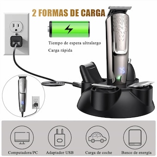 Foto 5 | Foto 5 | Cortapelo Hombre 12 En 1 Afeitador Eléctrica Recortadora Barba Lab.g Multicolor