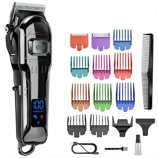 Foto 1 | Foto 1 | Máquina Para Cortar Cabello Cortadora De Pelo Profesional Inalámbrica Recargable Eo Safe Importsesi-19273 Negro