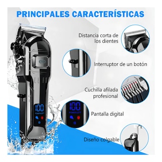 Foto 3 | Foto 3 | Máquina Para Cortar Cabello Cortadora De Pelo Profesional Inalámbrica Recargable Eo Safe Importsesi-19273 Negro