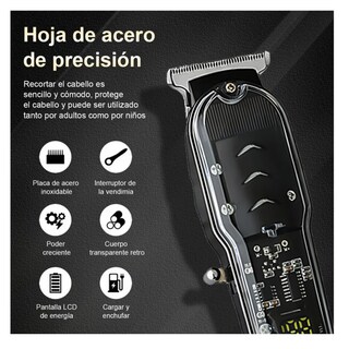Foto 5 | Foto 5 | Cortador De Pelo Eléctrico Profesional Lab.g Transparente Negra