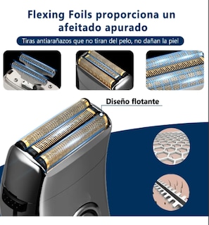 Foto 2 | Foto 2 | Rasuradora Eléctrica Afeitadora Barba Recargable Profesional Portátil Corta Al Raz Rastillo Cortadora De Cabello