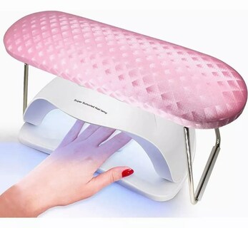 Foto 2 | Foto 2 | Almohada De Manicura Con Reposabrazos Para Uñas Con Soporte Rosa
