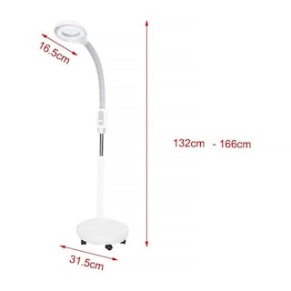 Foto 2 | Foto 2 | Lámpara de Pie Arcoshop con Lupa 3X color Blanco para Tatuajes Maquillaje Estética