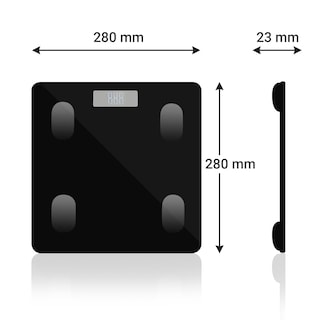 Foto 2 | Foto 2 | Báscula Inteligente Lo Necesito Fat Scale color Negro con Bluetooth