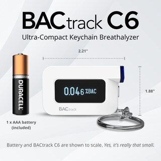 Foto 2 | Foto 2 | Llavero Breathalyzer Bactrack C6 (paquete De 2) Con Sensor Blufire - Venta Internacional.