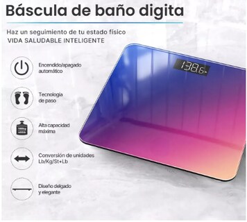 Foto 2 | Foto 2 | Báscula Corporal Digital 180 Kilos