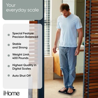 Foto 3 | Foto 3 | Báscula De Peso Corporal Ihome Black - Venta Internacional.
