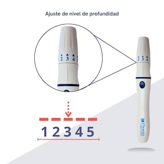 Foto 4 | Foto 4 | Dispositivo De Punción Phoenix Para Lancetas Universales - 5 Niveles De Profundidad Y Diseño Ergonómico Para Medición De Glucosa