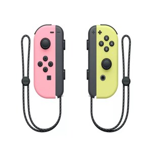 Foto 1 | Foto 1 | Controles Joy-Con Pastel L Rosa R Amarillo para Nintendo Switch