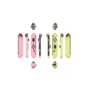 Foto 2 | Foto 2 | Controles Joy-Con Pastel L Rosa R Amarillo para Nintendo Switch
