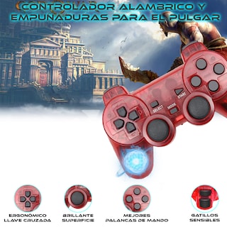 Foto 5 | Foto 5 | Control Alámbrico Store Cline Rojo para PlayStation 2