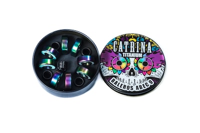 Foto 3 | Foto 3 | Baleros para Patines y Patineta 8 Piezas Catrina Skate Co. Titanium color Tornasol