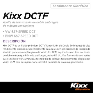 Foto 2 | Foto 2 | Aceite Para Transmisión Automática Sintético Kixx Dctf, 1l