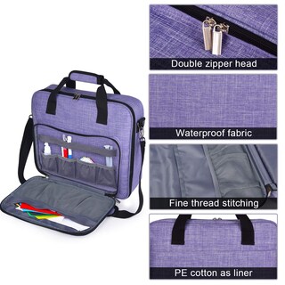 Foto 6 | Foto 6 | Bolsa Organizadora De Bordados Baglher Con Punto De Cruz, Tamaño Grande, Color Morado - Venta Internacional.