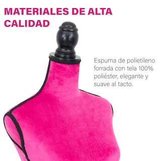 Foto 3 | Foto 3 | Maniquí Torso Femenino Afelpado Onof Mtfat Para Modista Color Fucsia
