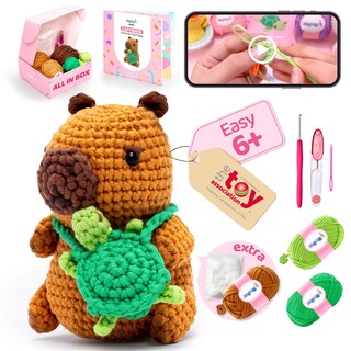 Foto 1 | Foto 1 | Kit De Ganchillo Mewaii Para Principiantes De Nivel 1 Con Un 40% De Lana Extra - Venta Internacional.