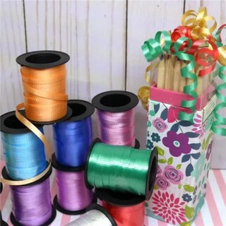 Foto 6 | Foto 6 | Hilo Listón Curly 100m Para Regalos Y Globos Pack 2 - Cinta Rizadora De Regalo, Lazos, Envoltura De